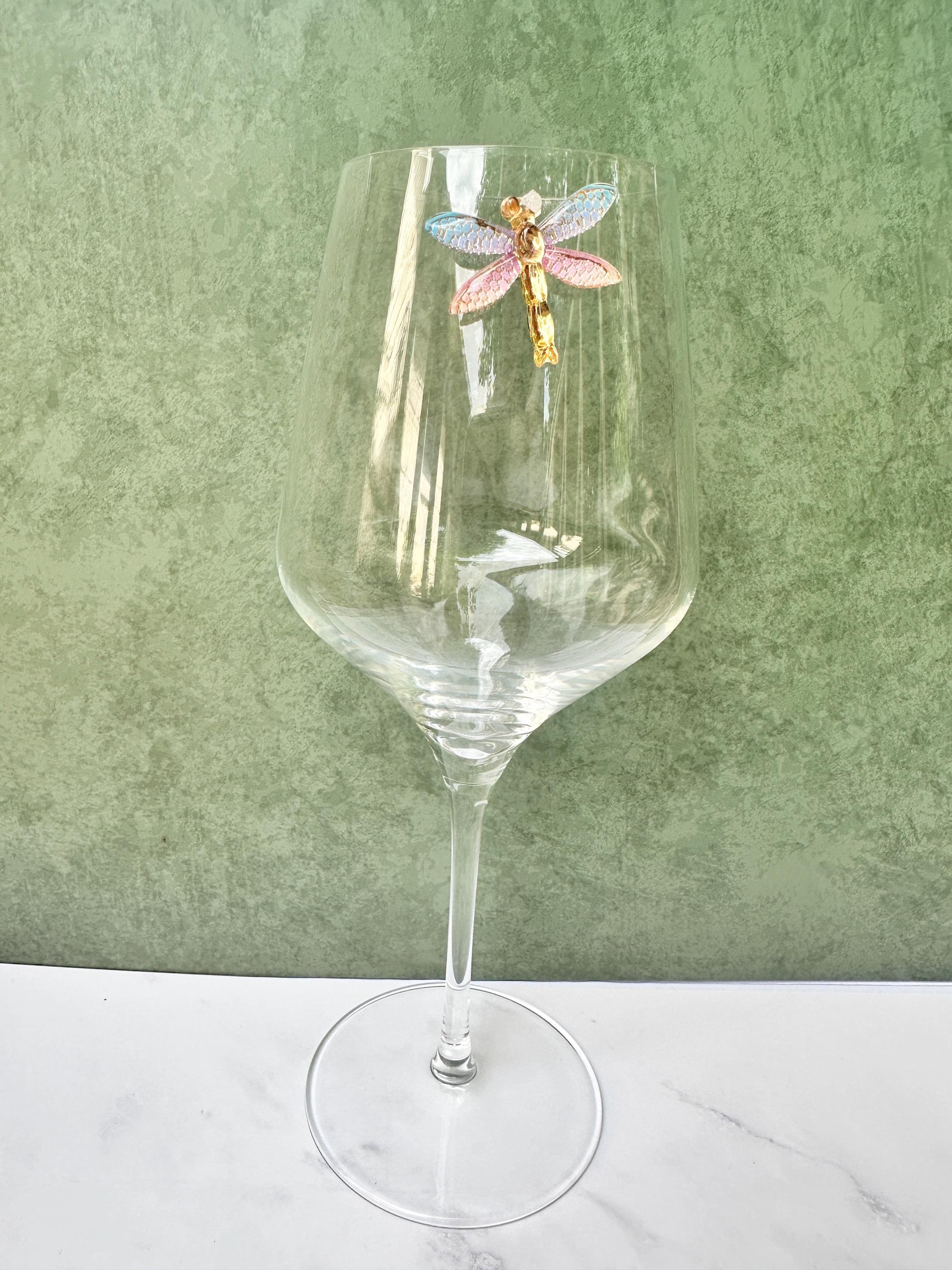 Floral Magnetic Wine Charms – Butterfly & Flower Drink Markers