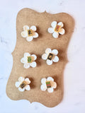 Floral Magnetic Mahjong Wine Charms, Sparkling Drink Markers, Hostess Gift, Set of 6
