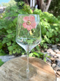Floral and Rhinestone Wine Charms, Sparkling Drink Markers, Wedding Favors, Hostess Gift