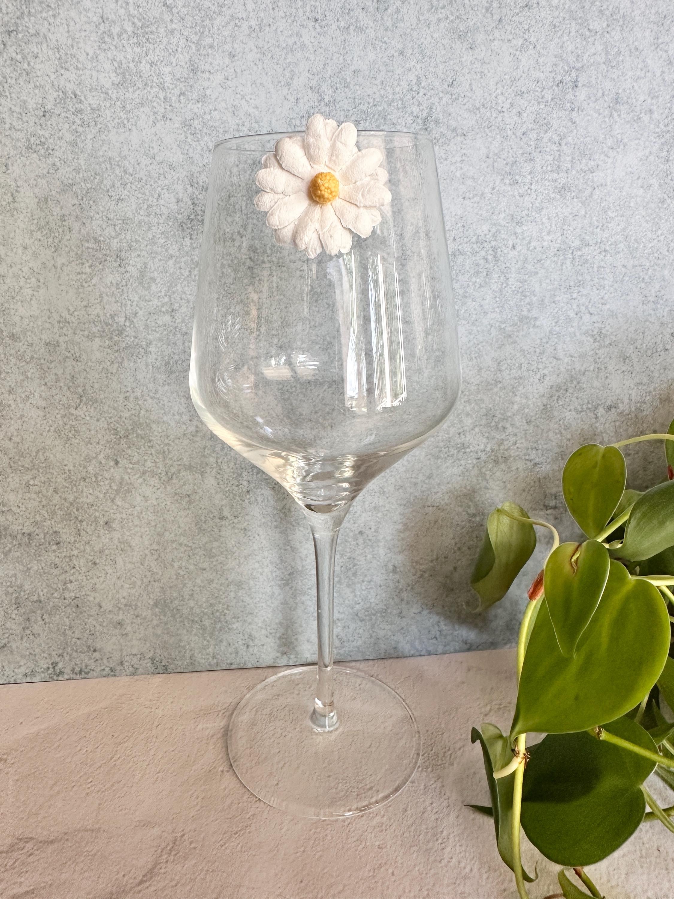 Floral & Jewel Wine Charm Set