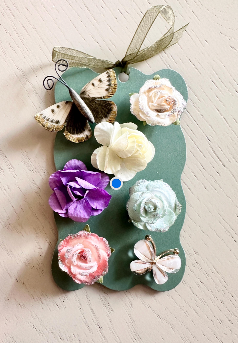 Botanical Butterfly Wine Charm Set — 7 Piece
