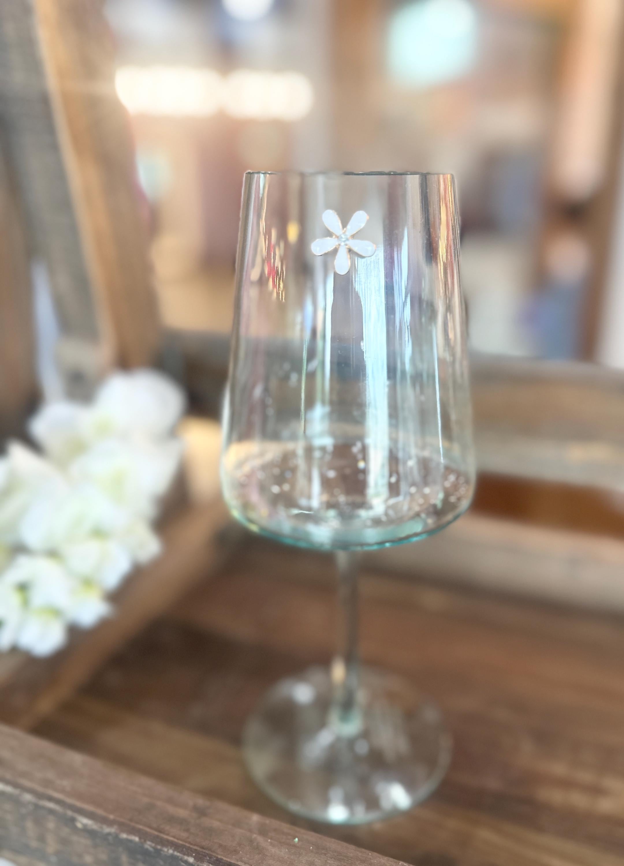 Floral Magnetic Wine Charms, Sparkling Drink Markers, Wedding Favors, Hostess Gift