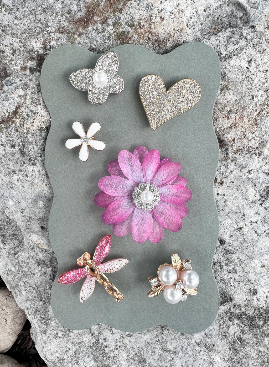 Floral Magnetic Wine Charms, Sparkling Drink Markers, Wedding Favors, Hostess Gift