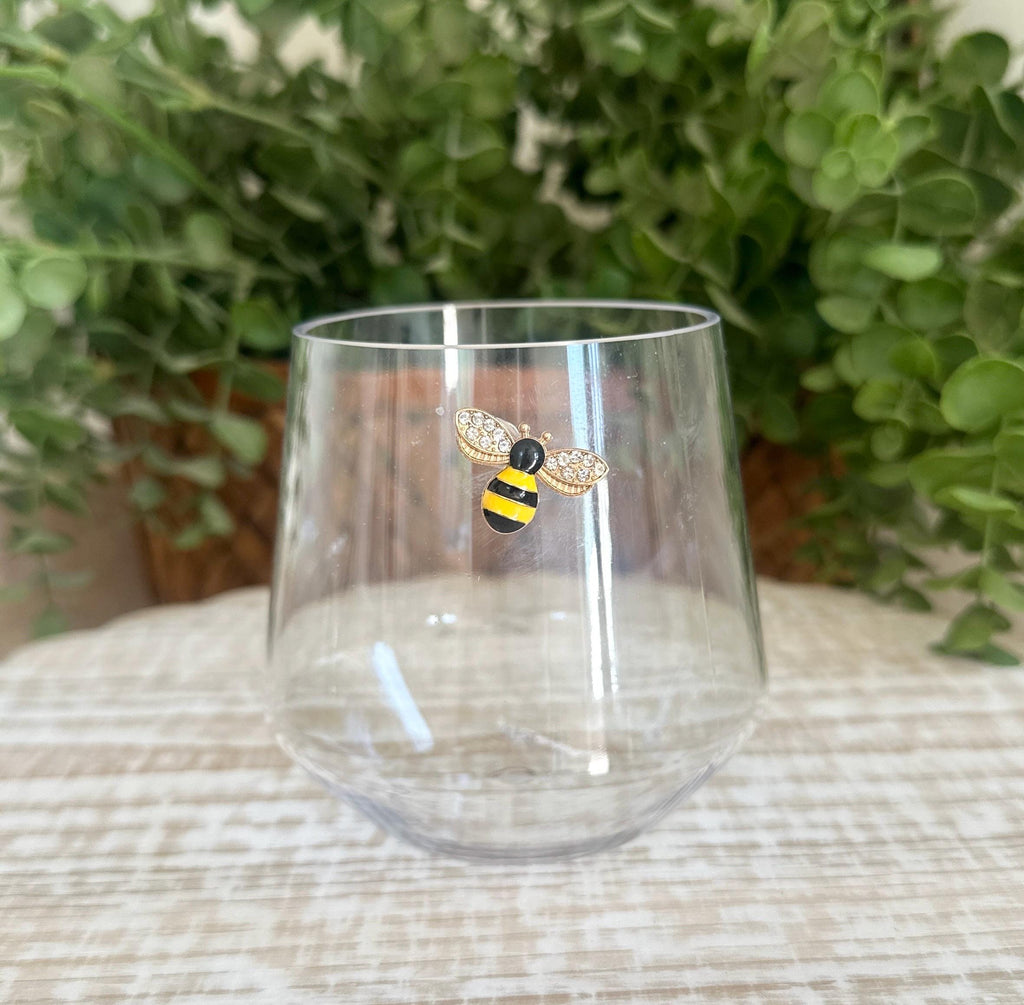 Floral Wine Charms, Sparkling Drink Markers, Wedding Favors, Hostess Gift, Sunflower, Lady Bugs