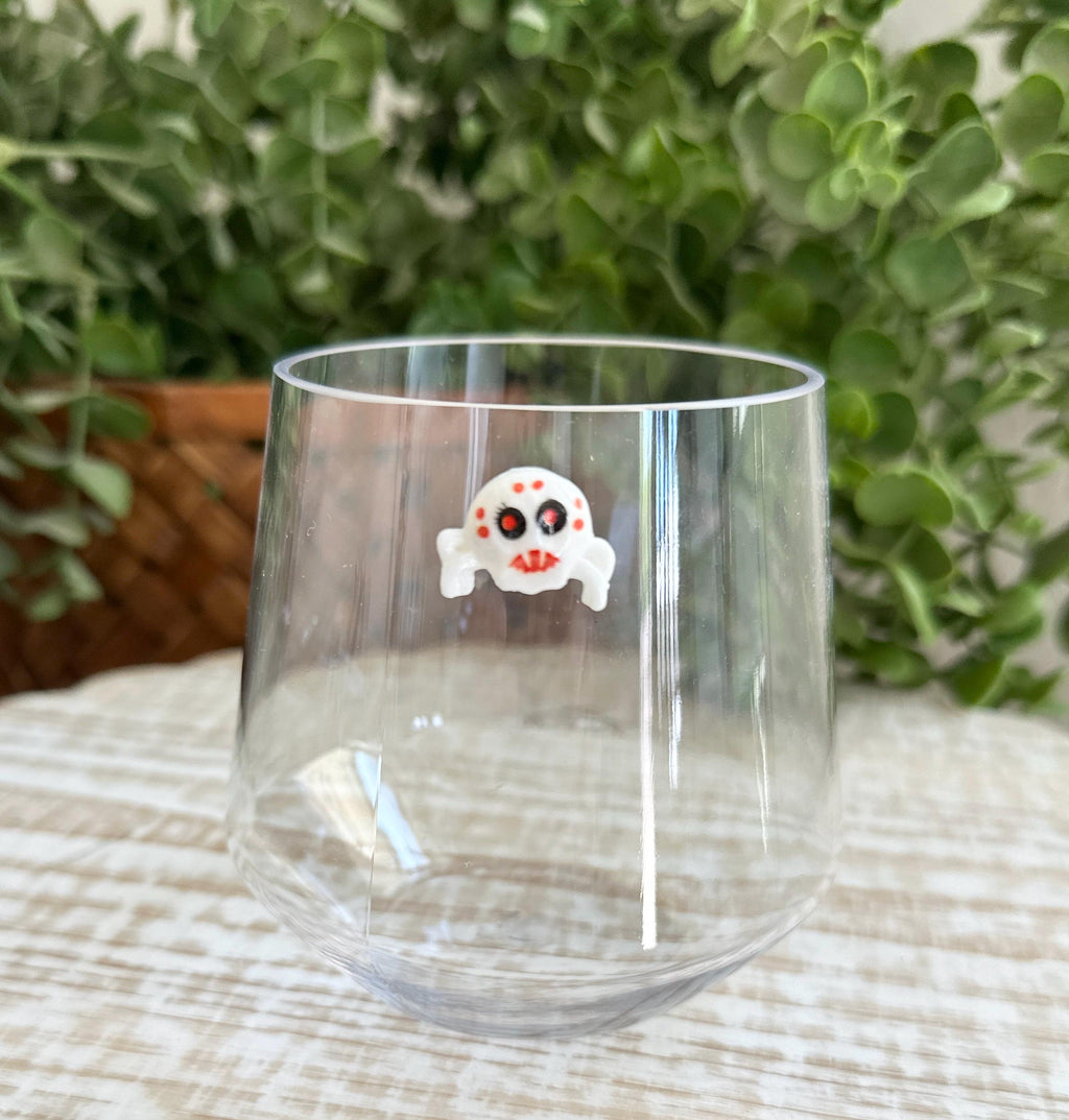 Halloween Wine Charms, Halloween Gifts, Party Favors, Halloween Drink Markers