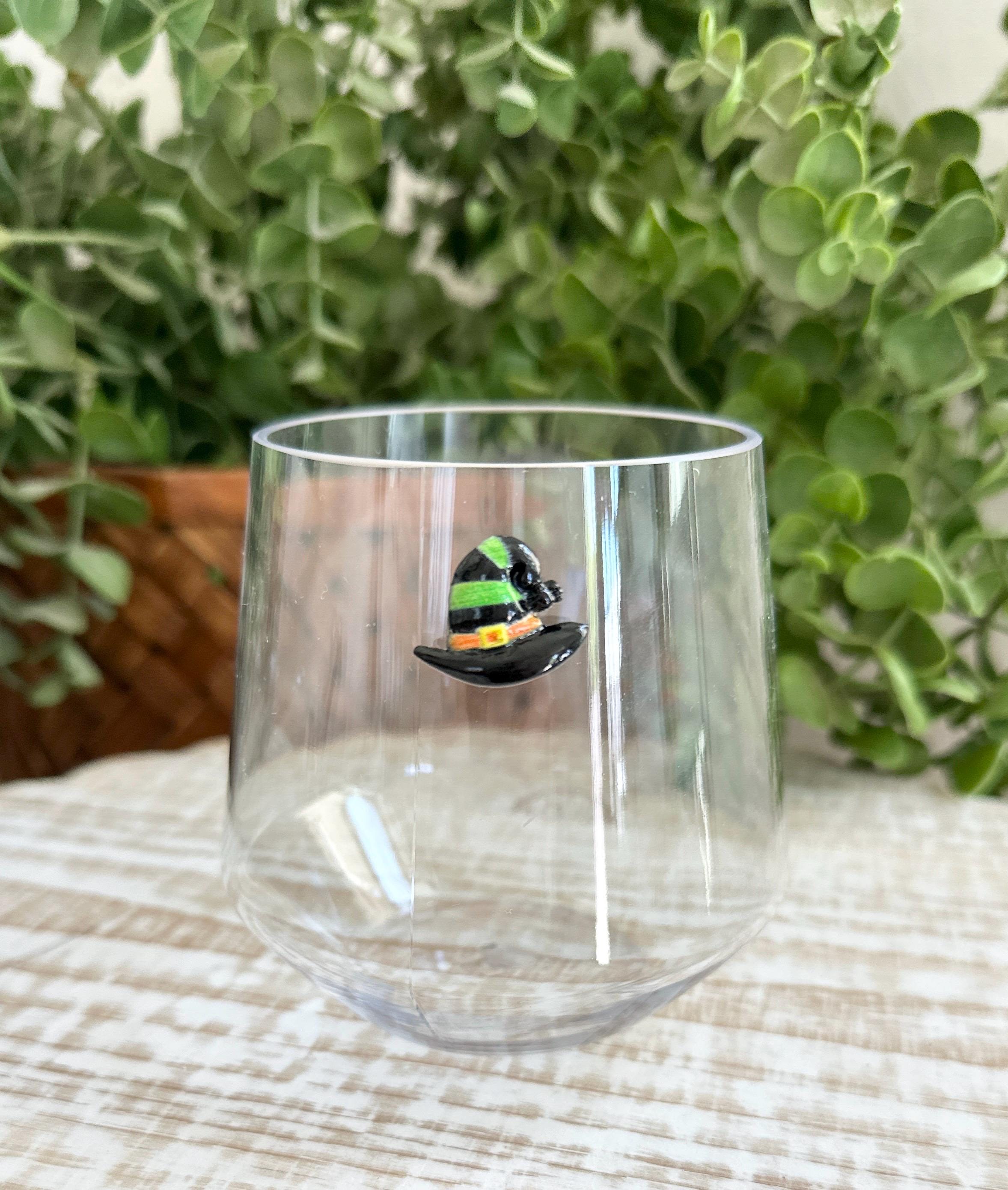 Halloween Wine Charms, Halloween Gifts, Party Favors, Halloween Drink Markers