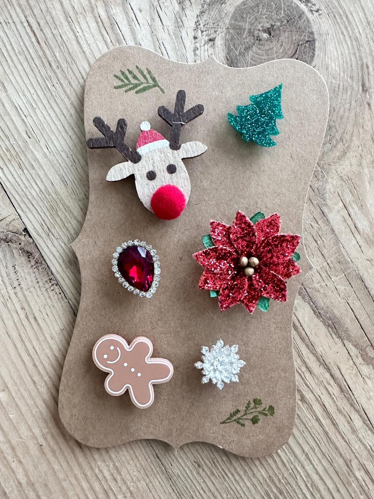 Holiday Drink Markers, Wine Lover Gifts, Christmas Wine Charms, Festive Gift Ideas